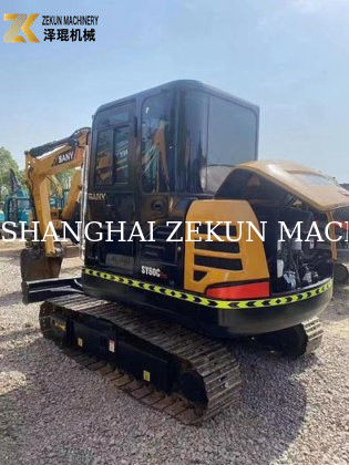 حفرة 6T Sany SY60C مستعملة مع أسطوانة هيدروليكية حفرة أصلية مصغرة
