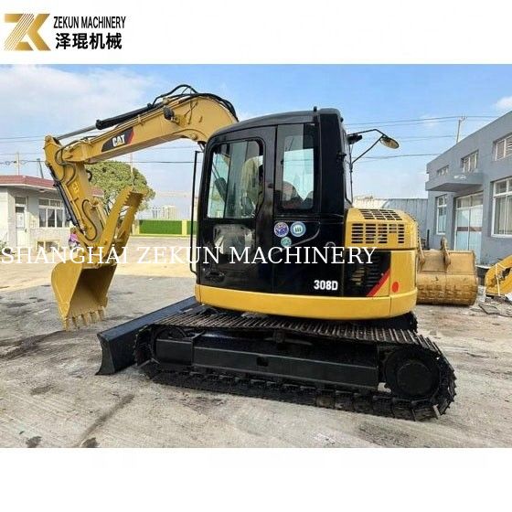 8 طن CAT 308 مستعمل حفر الزحف 308D ميني كيس مع أداء ممتاز