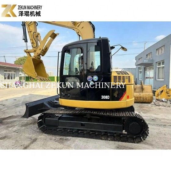 8 طن CAT 308 مستعمل حفر الزحف 308D ميني كيس مع أداء ممتاز