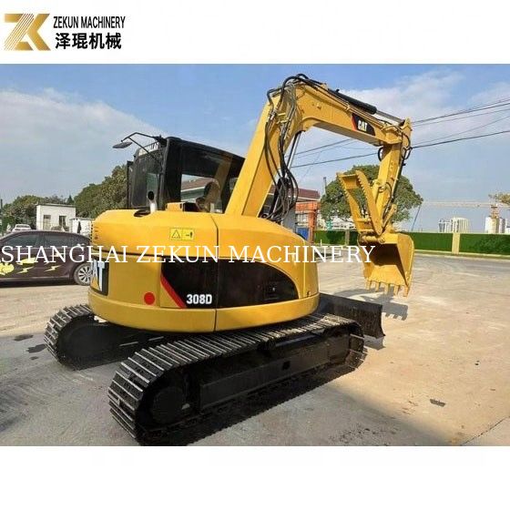 8 طن CAT 308 مستعمل حفر الزحف 308D ميني كيس مع أداء ممتاز