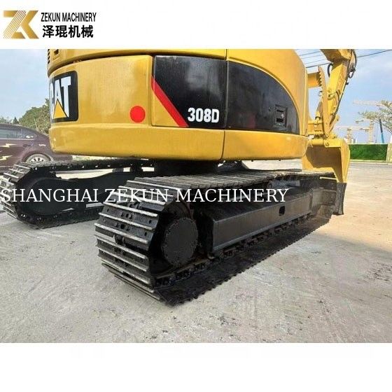 8 طن CAT 308 مستعمل حفر الزحف 308D ميني كيس مع أداء ممتاز