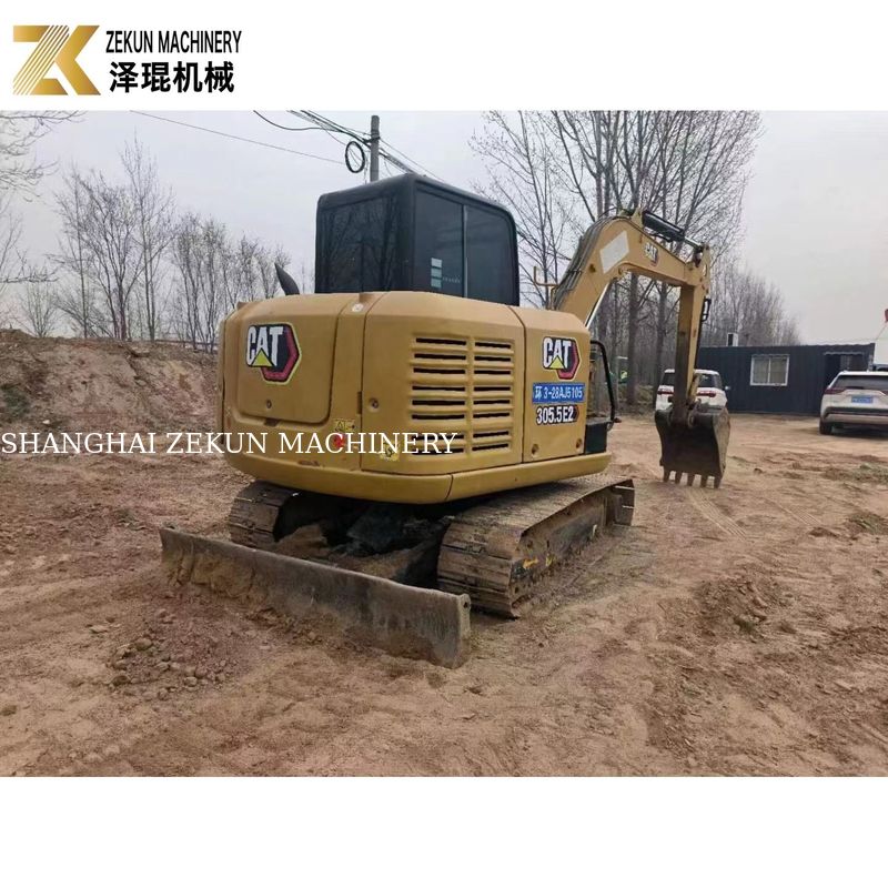 CAT 305.5E2 الحفرة الزحفية المستخدمة 5.5 طن مع الإبهام الهيدروليكي من كاتربيلر