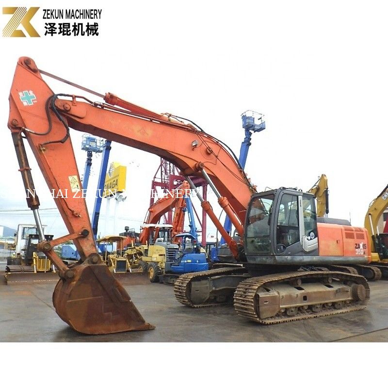 معدات البناء المستخدمة حفرة هيتاشي 350 ZX350K 35 طن مع محرك AA-6HK1X