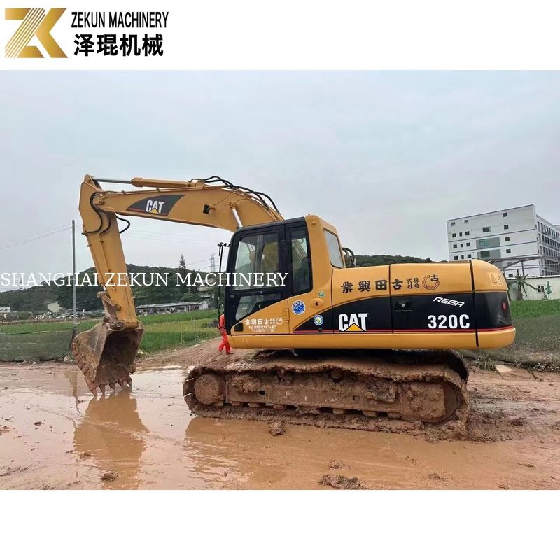 110 كيلوواط معدات ثقيلة مستعملة CAT320 حفرة كاتربيلر 320C ساعات عمل 4001-6000