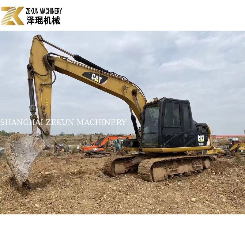المستخدم Cat 313 الحفرة 13 طن معدات بناء الطرق مع 0.65m3 سعة دلو