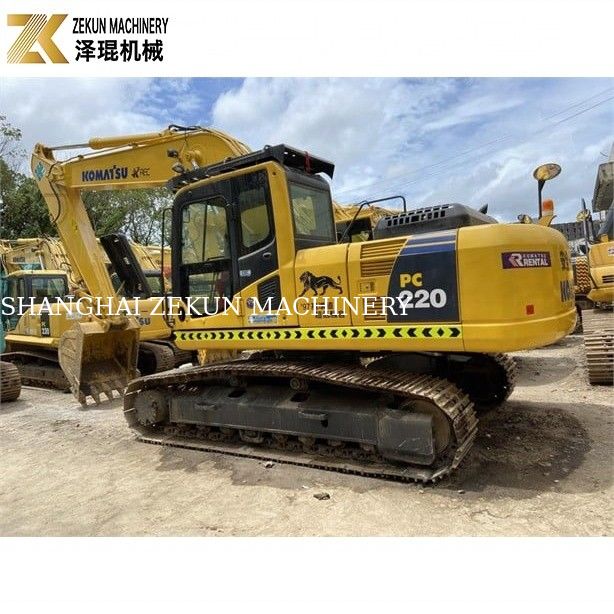محفر كوماتسو PC 220 المستخدم PC220-8 مع المحرك الياباني الأصلي الموثق به