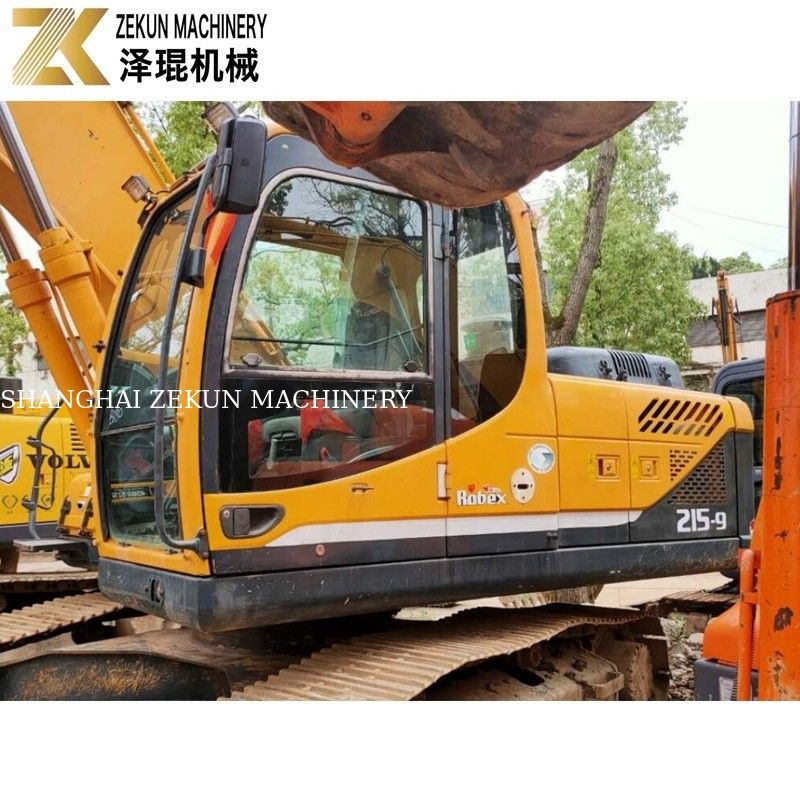 21 طن مستعمل هيونداي 215 حفارة R215-9 حفارات يدوية مع مضخة أصلية