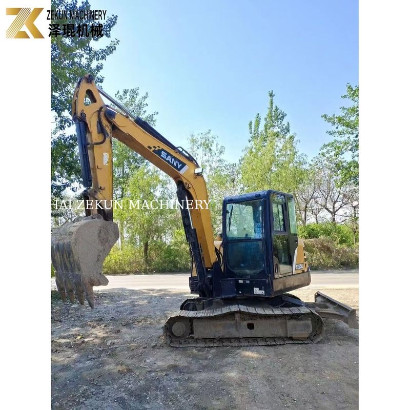 الحفرة Sany SY55C-9 المستعملة 5.5 طن الوزن التشغيلي الطلاء الأصلي