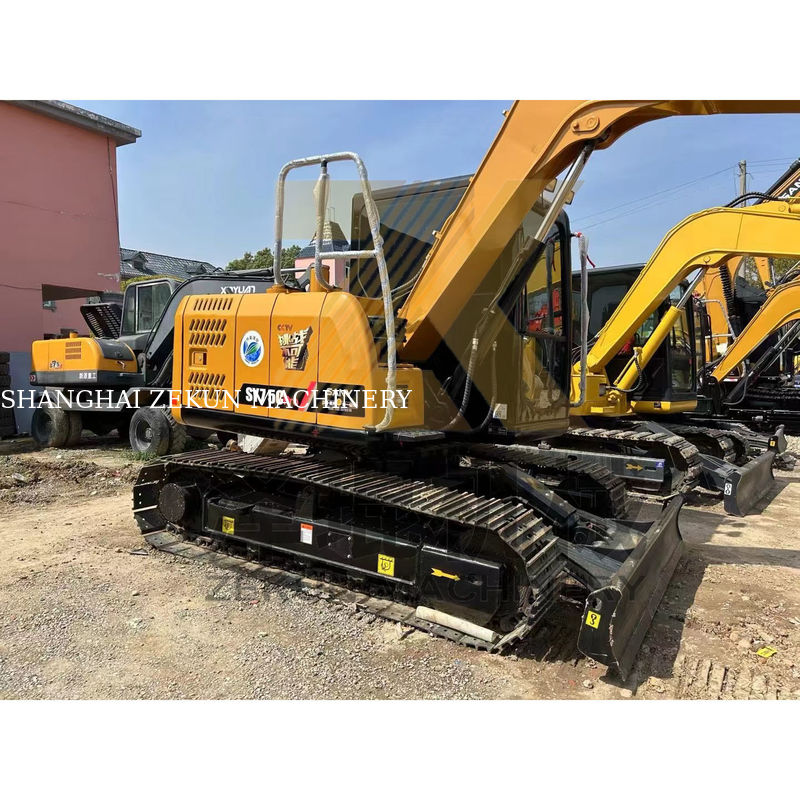 الحفرة Sany 75 C Pro مع أسطوانة هيدروليكية أصلية ومحرك ISUZU