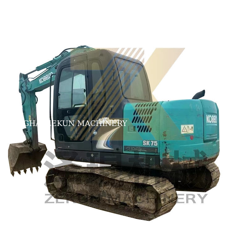 0.4m3 سعة دلو 2017 استخدمت Kobelco 907 E307D Sk75 Sk75-11 حفارة في شنغهاي