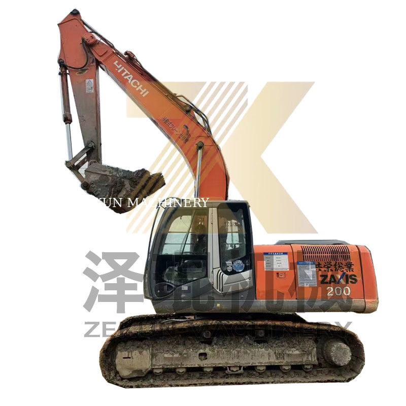 حفرة هيتاشي ZX200-3 الزحف مع محرك ISUZU 6500 ساعة عمل في شنغهاي