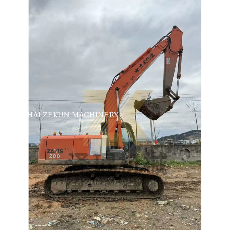 حفرة هيتاشي ZX200-3 الزحف مع محرك ISUZU 6500 ساعة عمل في شنغهاي