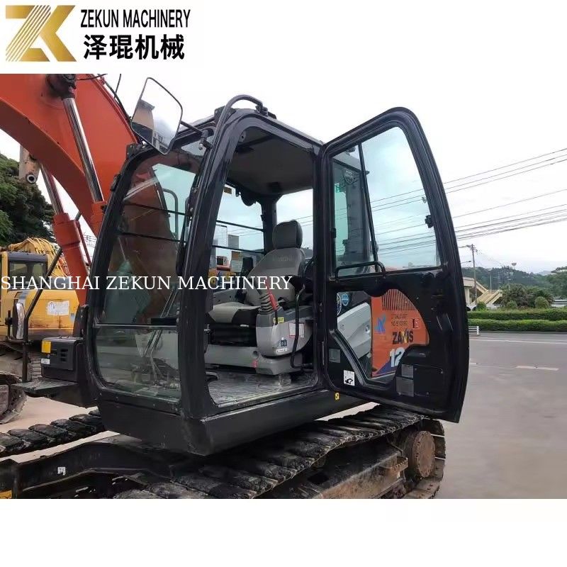 حفرة هيتاشي ZX120-6 مع مضخة هيدروليكية أصلية ووزن تشغيل 12 طن