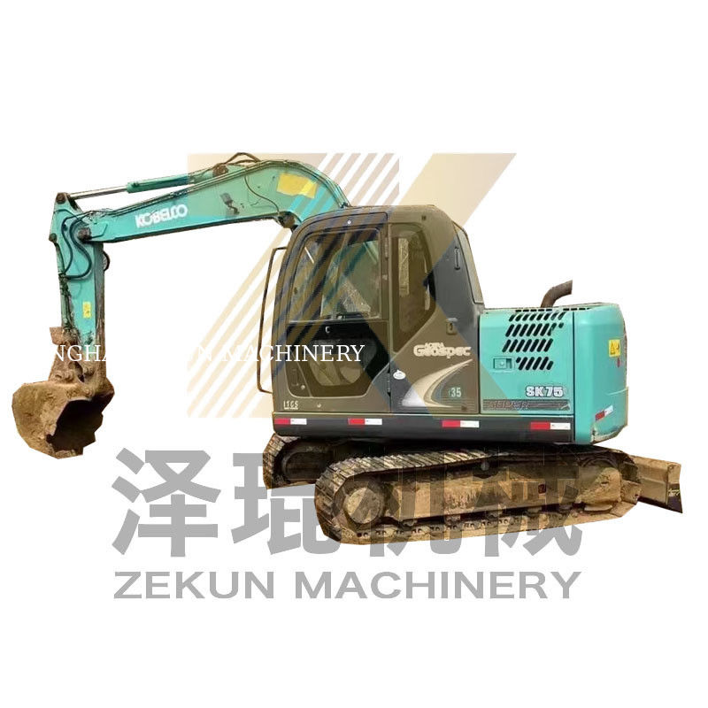 4001-6000 ساعات عمل استخدمت Kobelco SK75-8 SR الحفار في شنغهاي المزادات