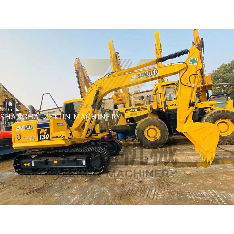 محفر 13 طن مستعمل كوماتسو PC130-7 حفر في شنغهاي صمام هيدروليكي غير ذلك