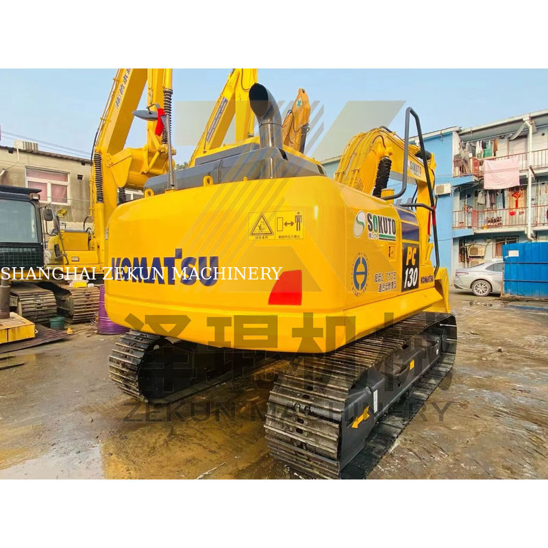 محفر 13 طن مستعمل كوماتسو PC130-7 حفر في شنغهاي صمام هيدروليكي غير ذلك