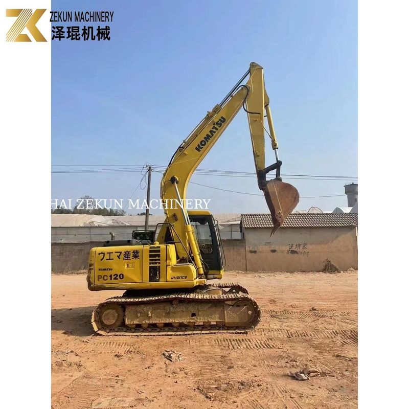 محرك Komatsu الديزل 12 طن PC120 الحفر مناسب للعمل الحفر الثقيل
