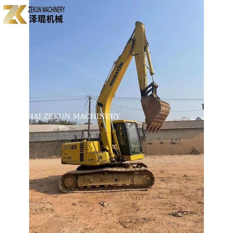 محرك Komatsu الديزل 12 طن PC120 الحفر مناسب للعمل الحفر الثقيل
