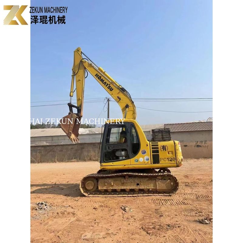 محرك Komatsu الديزل 12 طن PC120 الحفر مناسب للعمل الحفر الثقيل