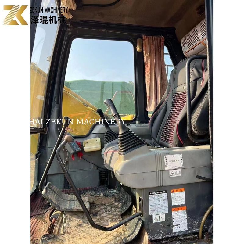محرك Komatsu الديزل 12 طن PC120 الحفر مناسب للعمل الحفر الثقيل