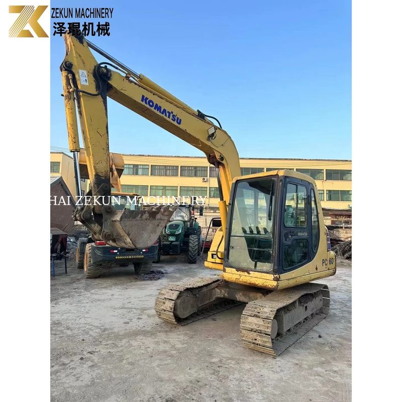المستخدمة اليابان كوماتسو PC60-7 الحفرة 6طن اللون الأصلي كوماتسو المحرك