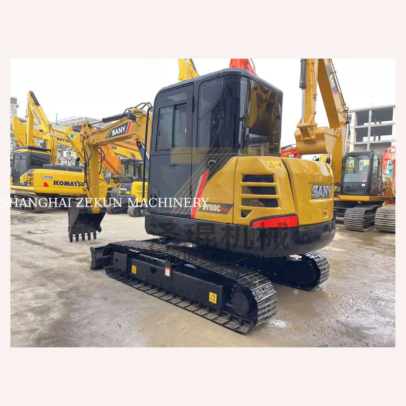 Sany SY60C Pro Crawler الحفار الهيدروليكي مع محرك Sany وساعات العمل 0-2000