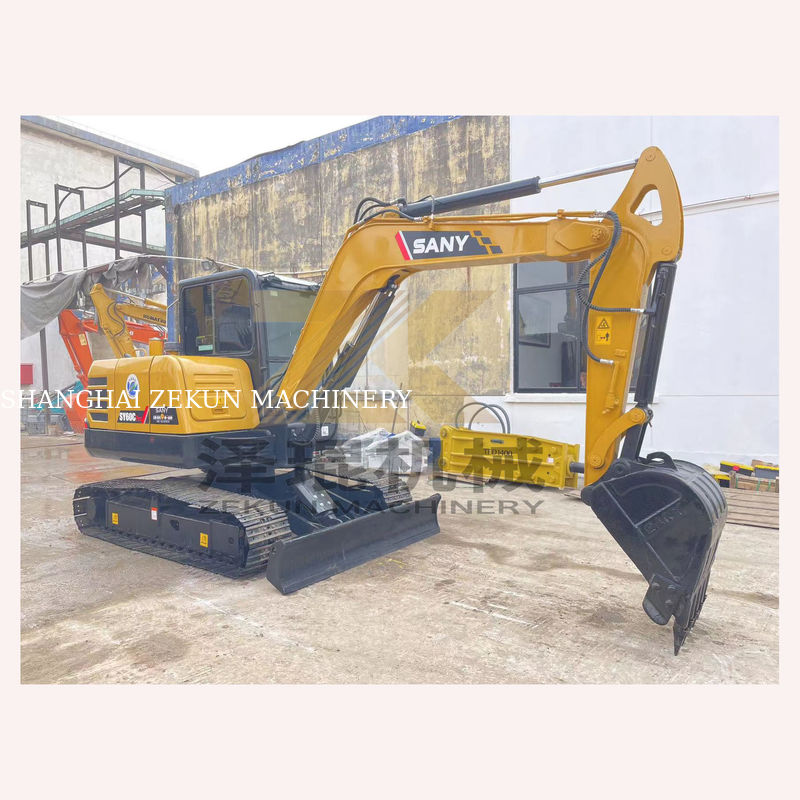 Sany SY60C Pro Excavator مستعمل 60C مع أداء ممتاز وساعات عمل 0-2000