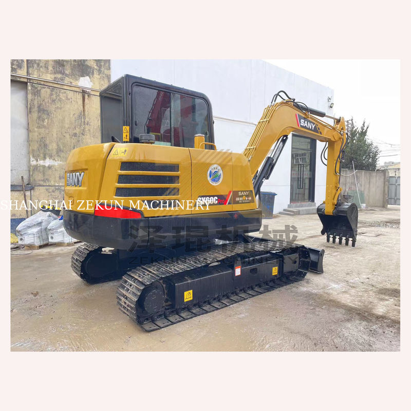 Sany SY60C Pro Excavator مستعمل 60C مع أداء ممتاز وساعات عمل 0-2000