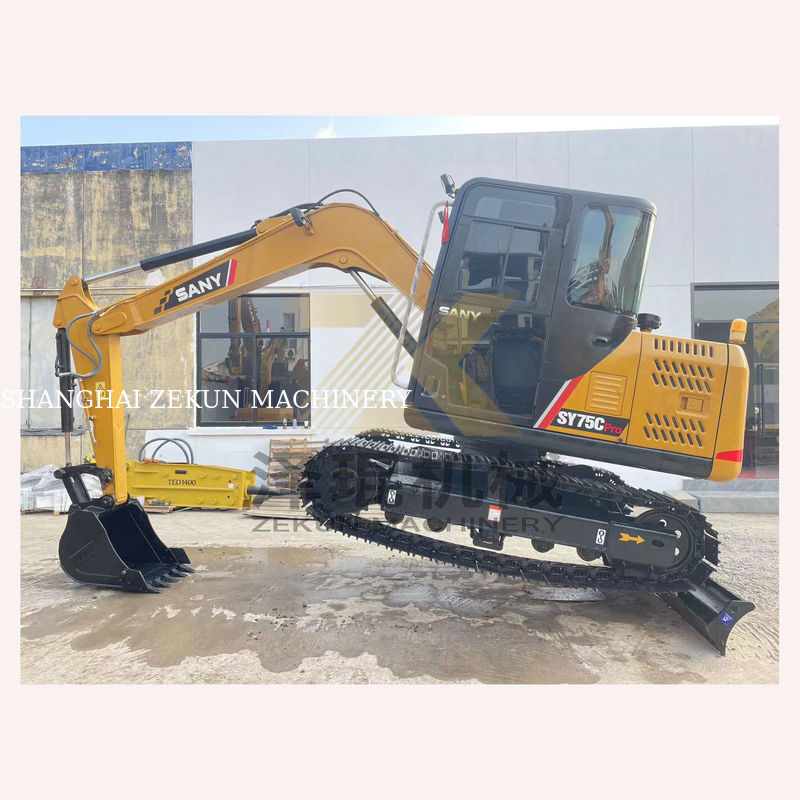 7500 كيلوغرام ساني SY75C الحفرة المهنية المزيج المثالي للطاقة والكفاءة