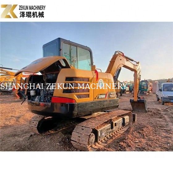 حفرة Sany SY60C PRO ذات 6 أطنان مستعملة مع محرك Sany وساعات قليلة