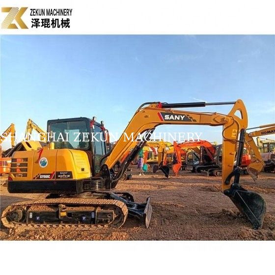 حفرة Sany SY60C PRO ذات 6 أطنان مستعملة مع محرك Sany وساعات قليلة