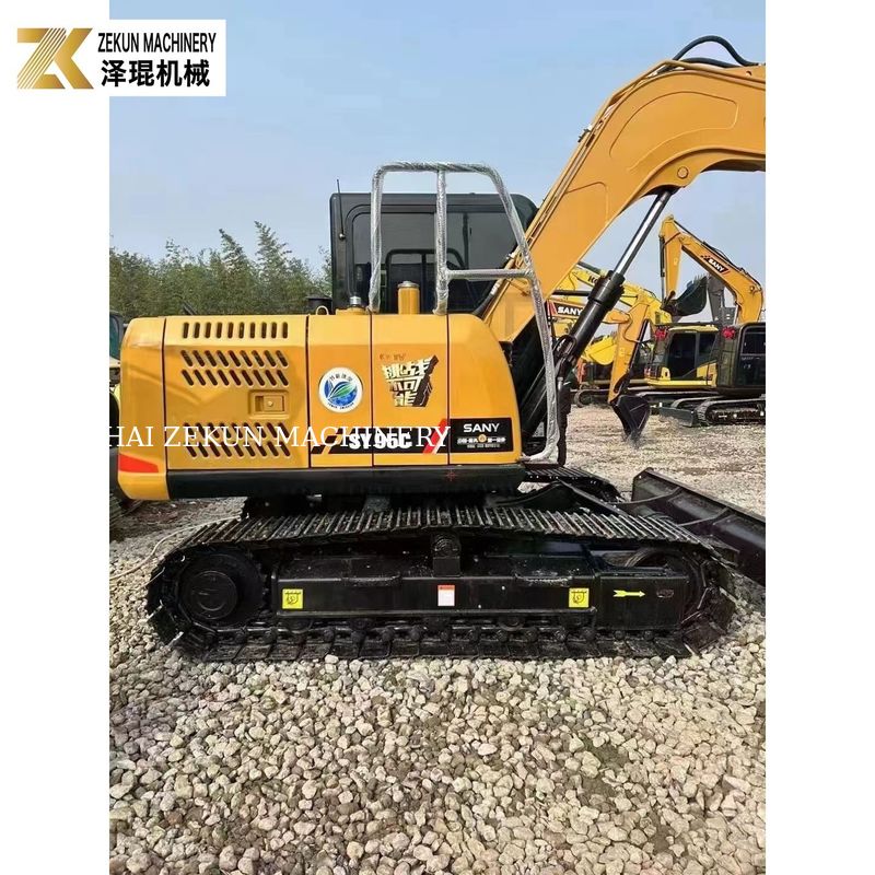 محرك مستورد Sany SY95C PRO الحفرة 9 طن مثالية لمشاريع البناء