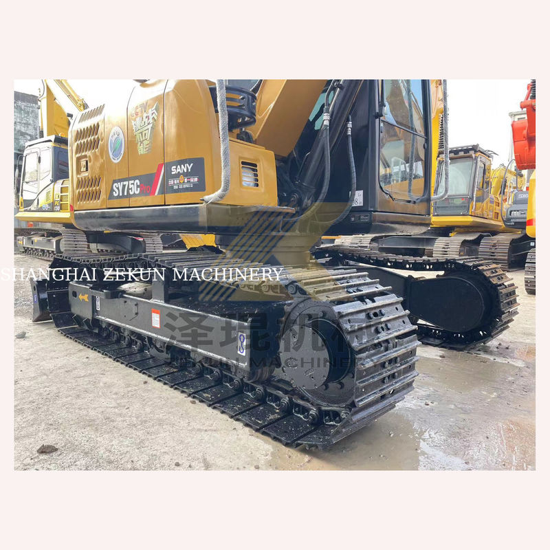 الحفرة Sany SY75C Pro المستخدمة مع مضخة هيدروليكية أخرى وزن الجهاز 7500 كيلوغرام