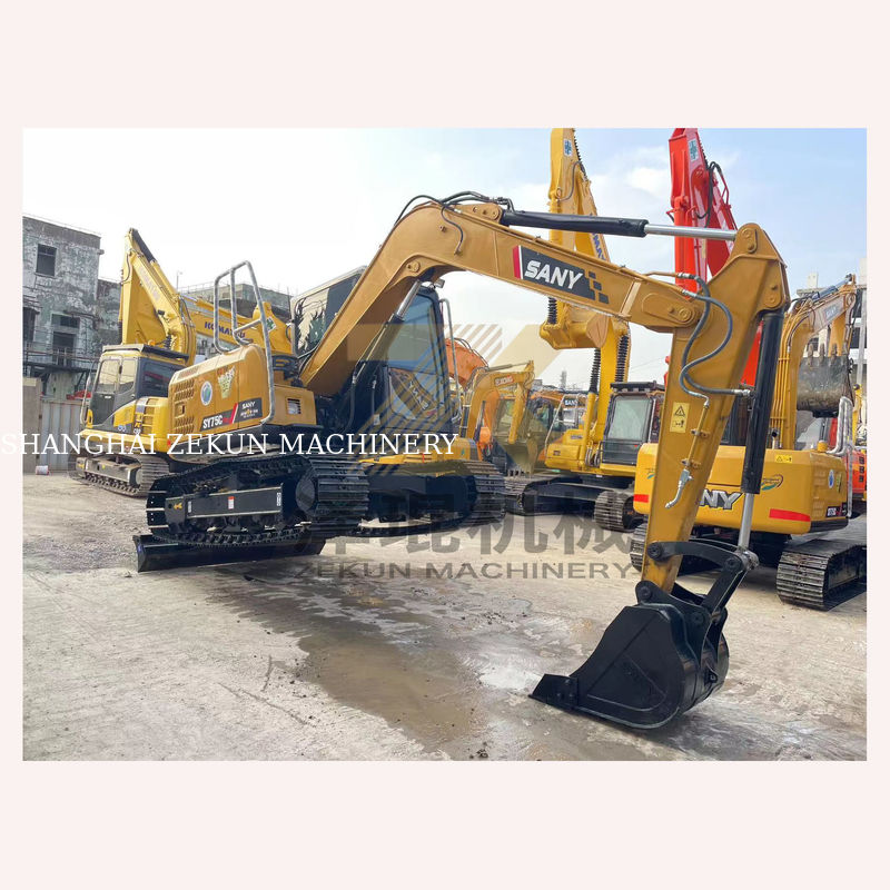 الحفرة Sany SY75C Pro المستخدمة مع مضخة هيدروليكية أخرى وزن الجهاز 7500 كيلوغرام