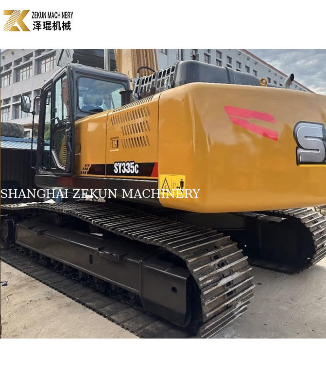 الحفرة Sany 335 المستعملة في 4000 ساعة عمل 35 طن الوزن التشغيلي