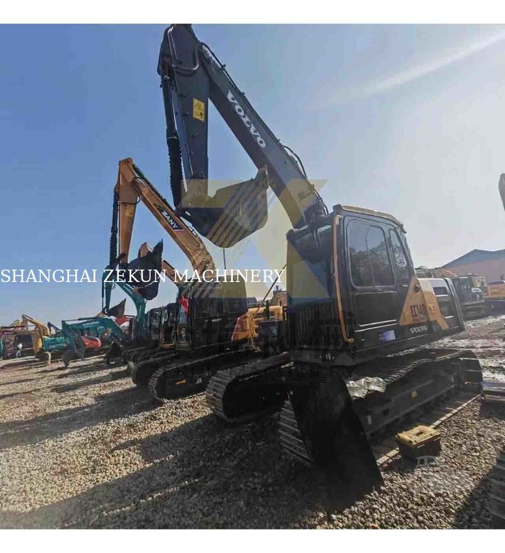 حفرة فولفو EC140DL مستعملة جيد الصيانة محرك D3.8E 14 طن الوزن التشغيلي
