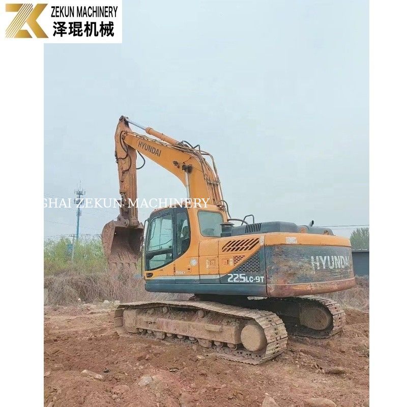 2019 كوريا الأصلية 22 طن هيونداي 225LC-9 R225-7 الحفر الزحف