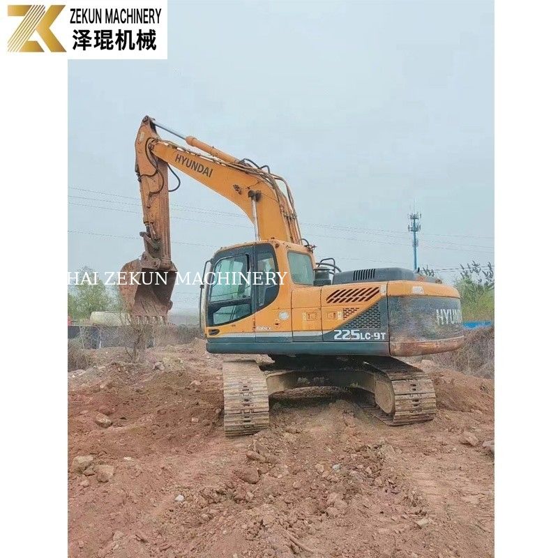 2019 كوريا الأصلية 22 طن هيونداي 225LC-9 R225-7 الحفر الزحف