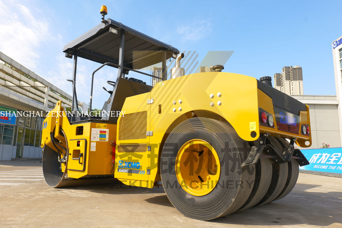 8 طن XCMG XD83VT ثنائي طبل عجلة الاتحاد الأوروبي المرحلة الثانية المعدات للبيع
