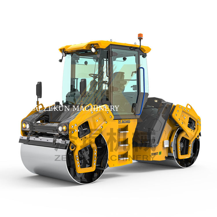 8 طن XCMG XD85T ثنائي طبل الدوار EU مرحلة V معدات بناء الطرق