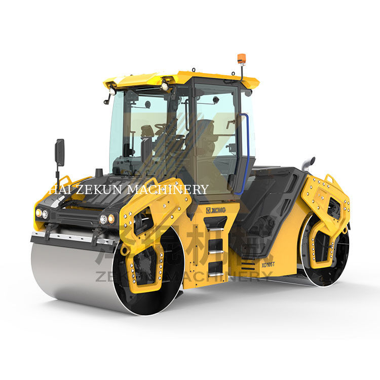 10 طن XCMG XD105T ثنائي طبل الدوار EU مرحلة V معدات بناء الطرق