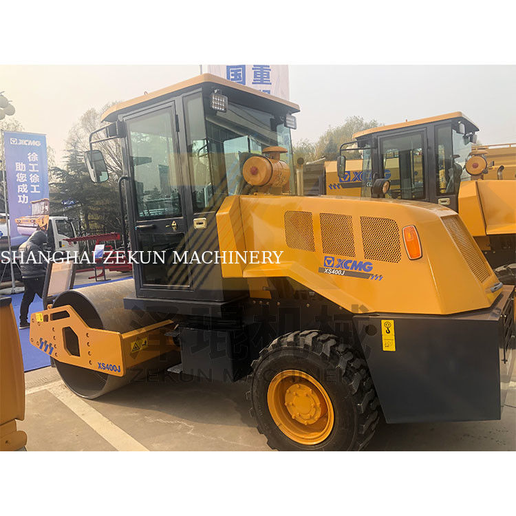XCMG XS400J 4T المستخدمة طبل واحد بناء الطريق المرحلة الثالثة