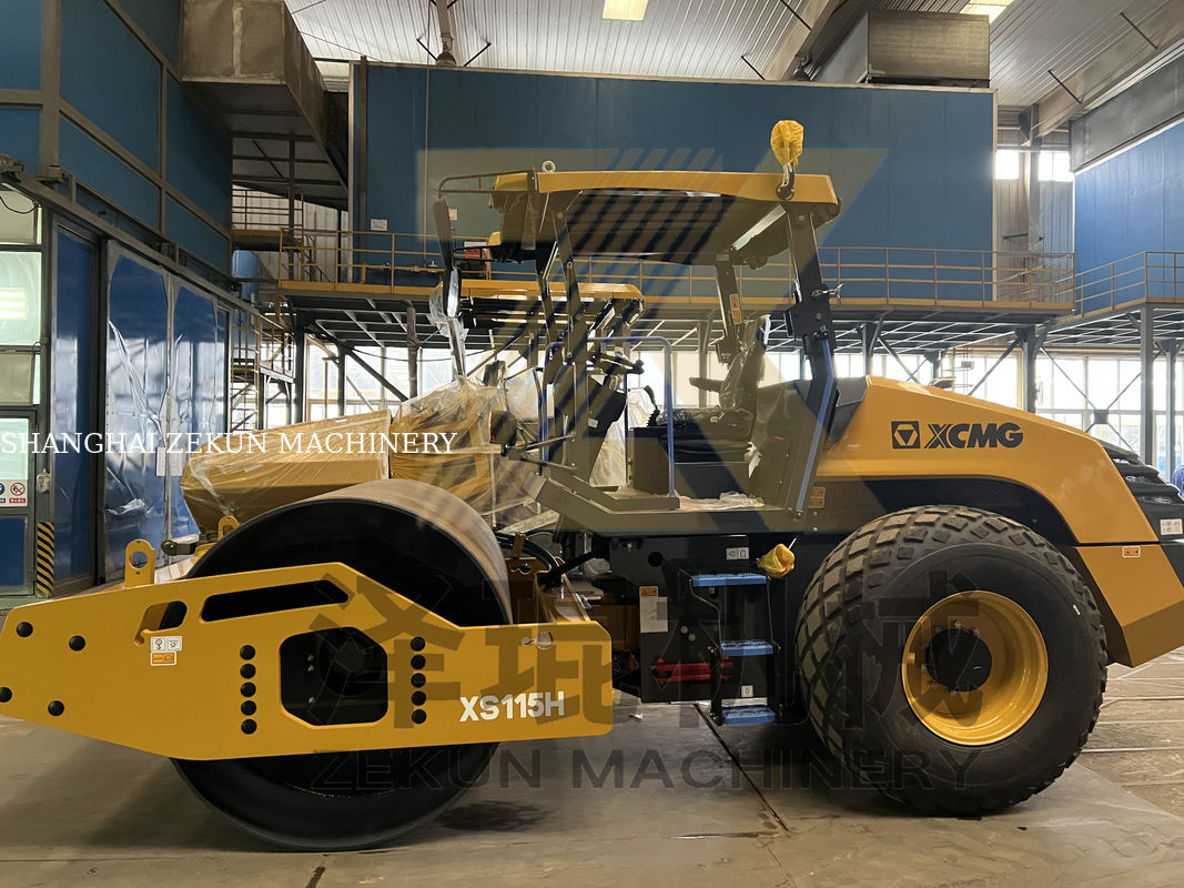 11 طن XCMG XS115 الهيدروليكية الكاملة عجلة الاتحاد الأوروبي المرحلة الخامسة معدات الطريق