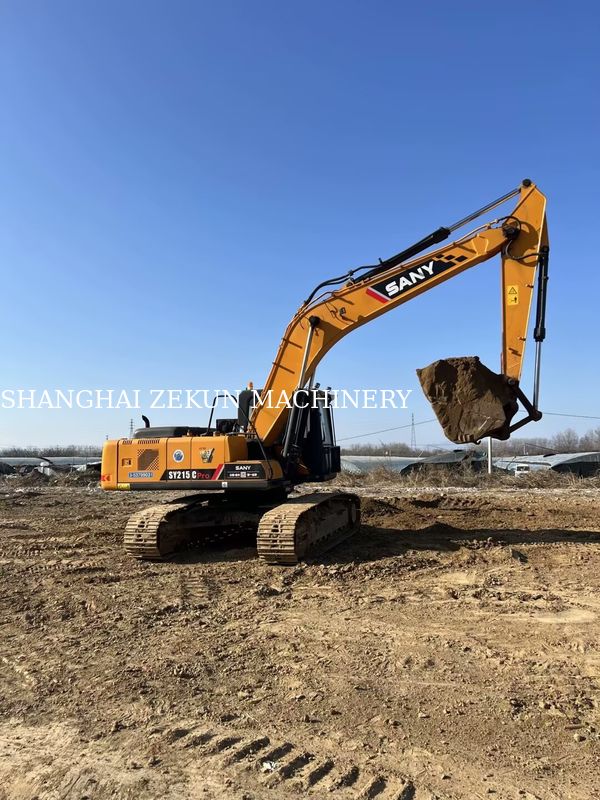 2019 ساني SY215C الحفرة 21 طن ساعات قليلة الخيار الأول لأعمال البناء