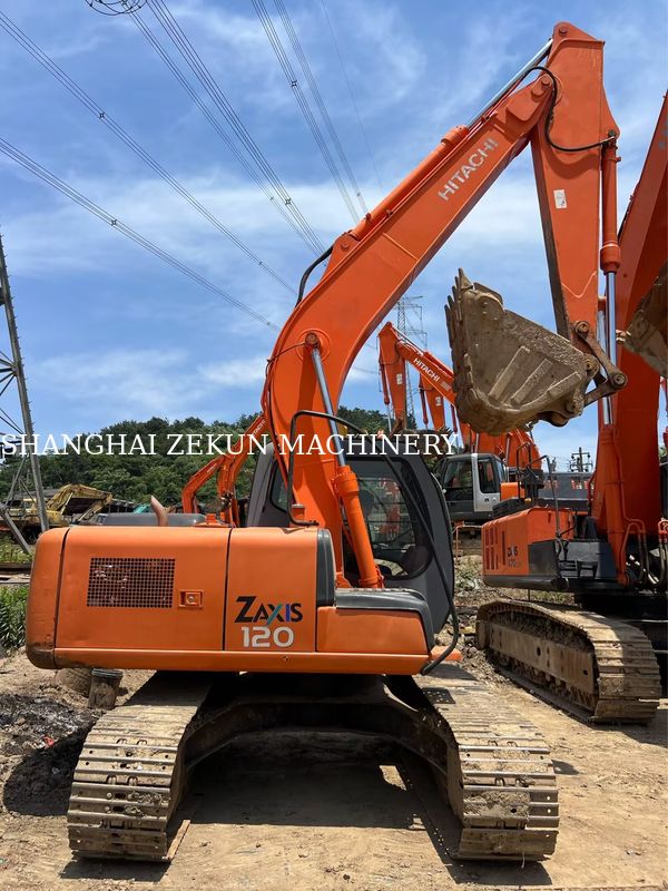 حفارة Hitachi ZX120-6، 14165 ساعة، للاحتياجات التجارية، سعة خزان الوقود 240 لتر، الضغط الهيدروليكي 34.3 ميجا باسكال