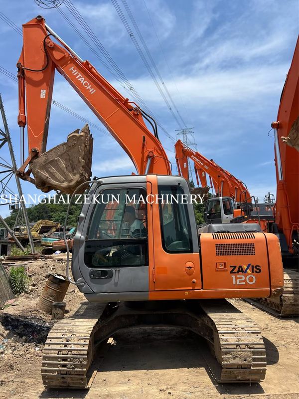 حفارة Hitachi ZX120-6، 14165 ساعة، للاحتياجات التجارية، سعة خزان الوقود 240 لتر، الضغط الهيدروليكي 34.3 ميجا باسكال