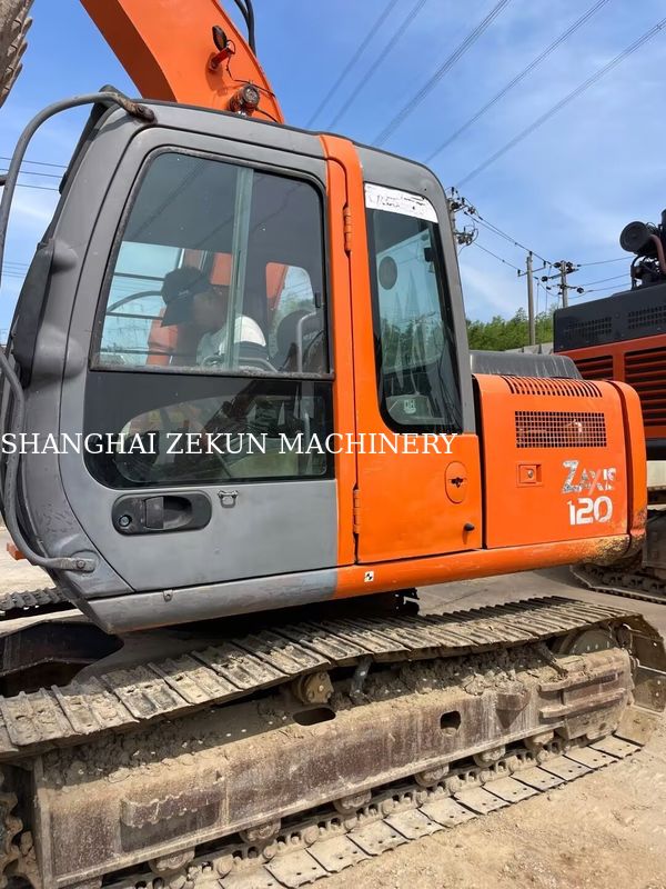 حفرة هيتاشي ZX120-6 تستخدم مع طول الذراع 2.5m و 210mm الحد الأقصى ارتفاع التخلص 11158hrs